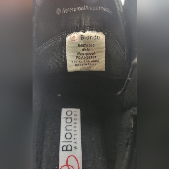 Blondo Helen Waterproof Hiker Boot in Black SZ 6.5 - Picture 7 of 8